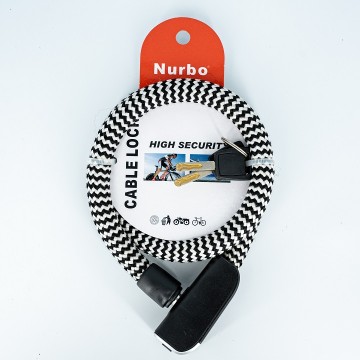 Colorful Sleeve Coat PVC Cable Lock Bicycle Lock Kids Bike Lock Anti-theft