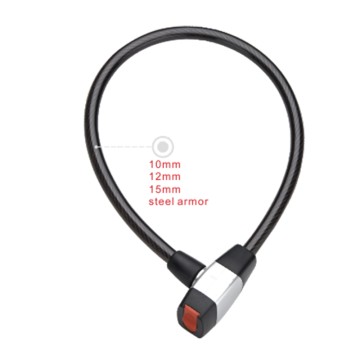 Nurbo Anti-Theft Security Braided Steel Cable Lock